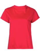 Estnation - High Neck T-shirt - Women - Cotton - 38, Red, Cotton