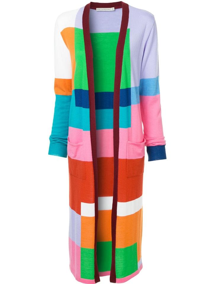 Mary Katrantzou Block Colour Cardi-coat - Multicolour