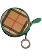 Burberry Coated Vintage Check Coin Case - Brown