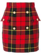 Karl Lagerfeld Georgette Pleat Skirt - Pink & Purple