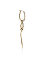 Paige Novick Large Modular Diamond Single Hoop Earring - Metallic