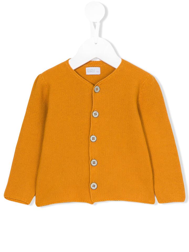 Violeta E Federico - Classic Cardigan - Kids - Cotton - 3 Mth, Brown