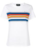A.p.c. Colour Block Stripe T-shirt - White