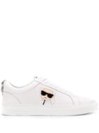 Karl Lagerfeld Kupsole Plexikon Low Top Sneakers - White