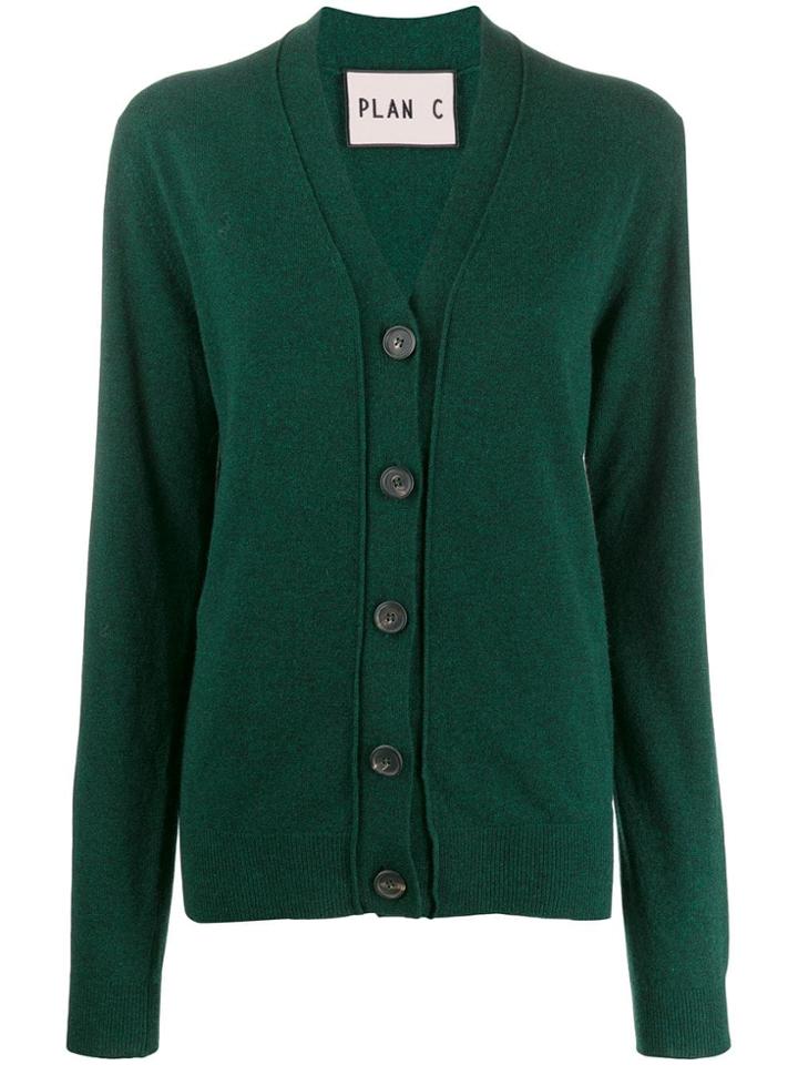 Plan C Classic Cardigan - Green