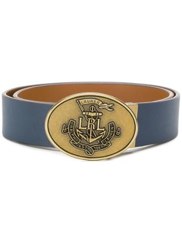 Lauren Ralph Lauren Embossed Buckle Belt - Blue