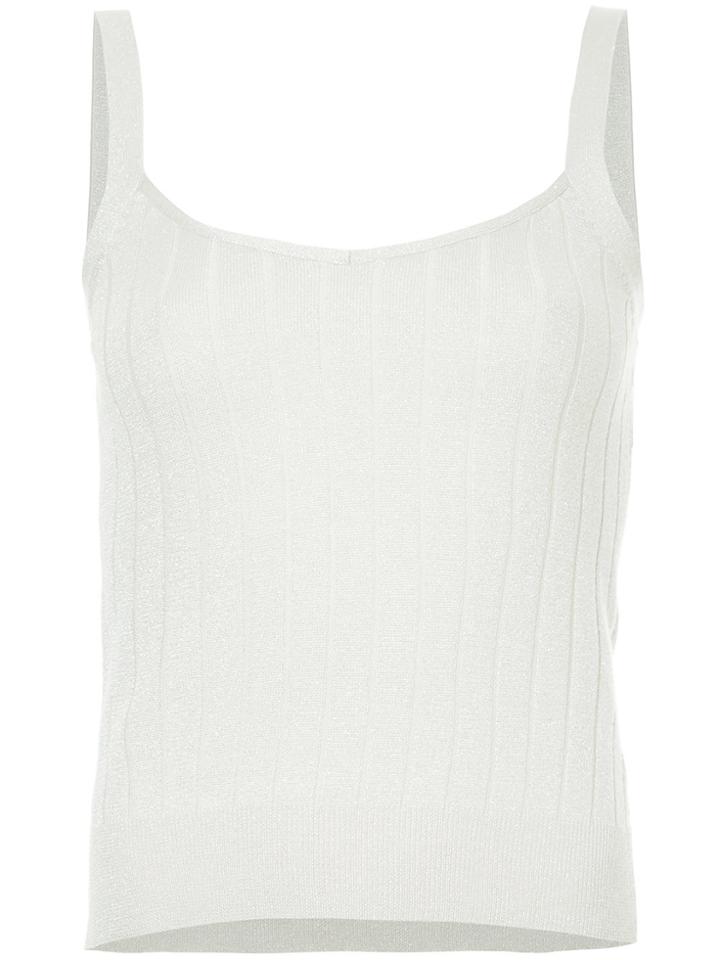Loveless Rib Knit Vest - White
