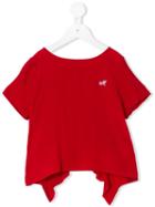 Monnalisa - Pleated Back Top - Kids - Viscose - 12 Yrs, Red