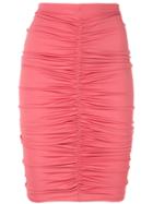 Max Mara Caliga Draped Skirt - Pink & Purple