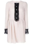 Philosophy Di Lorenzo Serafini Contrast Cuff Buttoned Dress - Pink &