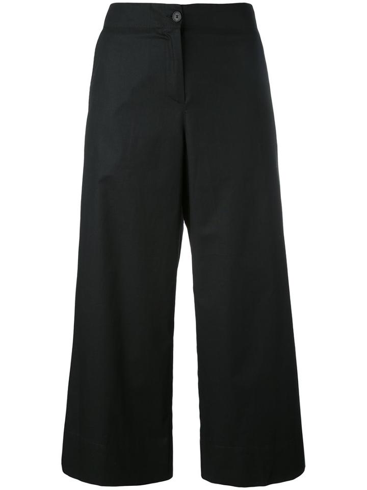 I'm Isola Marras - Cropped Trousers - Women - Cotton - 44, Black, Cotton