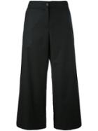 I'm Isola Marras - Cropped Trousers - Women - Cotton - 44, Black, Cotton