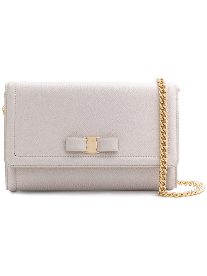 Salvatore Ferragamo Vara Shoulder Bag - Neutrals