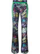 Marco De Vincenzo Side Zip Detail 'china' Print Flared Trousers, Women's, Size: 38, Polyester/silk