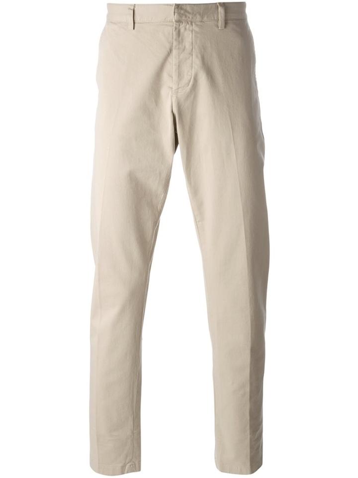 Ami Alexandre Mattiussi Seamless Chinos, Men's, Size: Large, Nude/neutrals, Cotton/spandex/elastane
