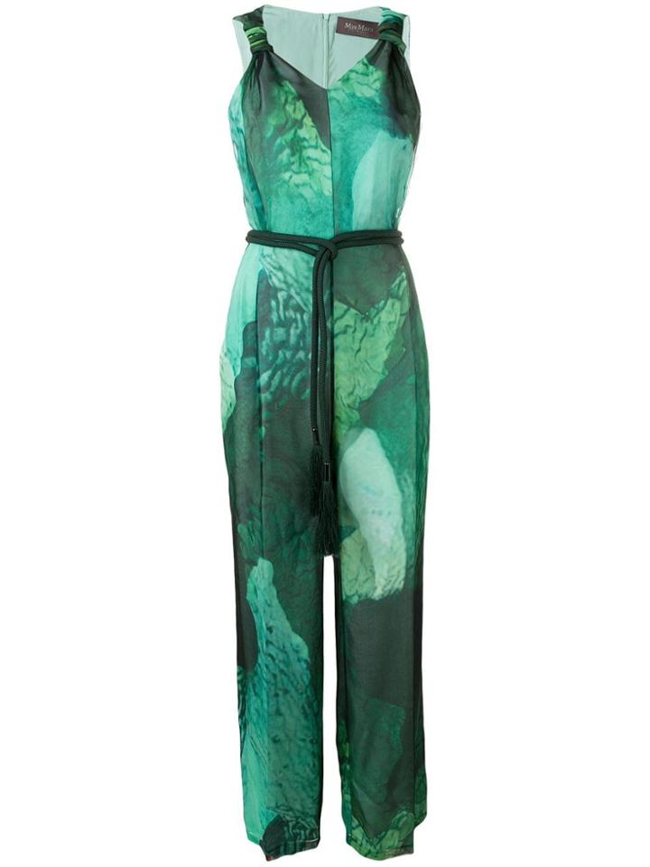 Max Mara Flared Jumpsuit - Green