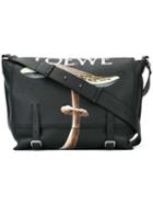 Loewe Flap Closure Satchel, Women's, Black