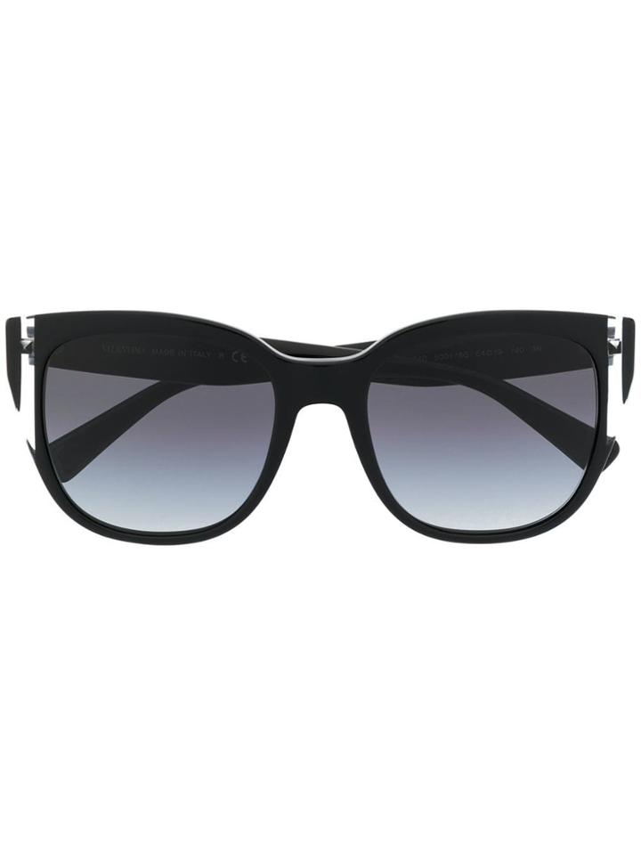 Valentino Eyewear Square Sunglasses - Black
