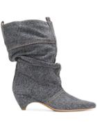 Stella Mccartney Slouchy Pointed Boots - Grey