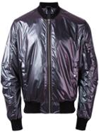 Odeur - 'tech' Bomber Jacket - Unisex - Polyamide/polyurethane - L, Pink/purple, Polyamide/polyurethane