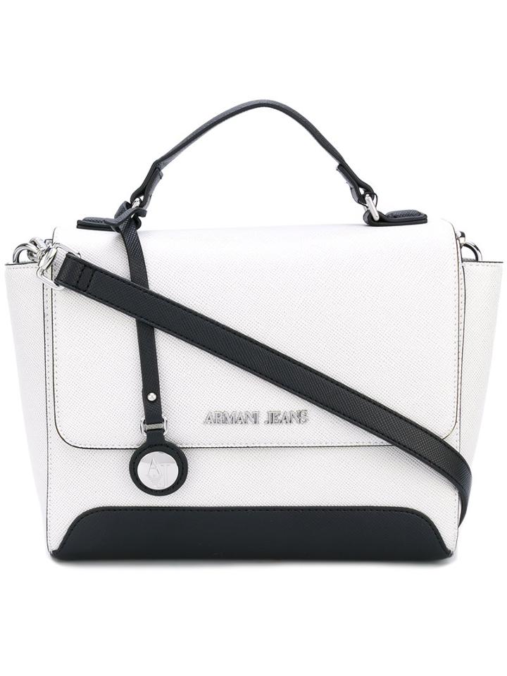 Armani Jeans - Mano Shoulder Bag - Women - Polyester - One Size, Nude/neutrals, Polyester