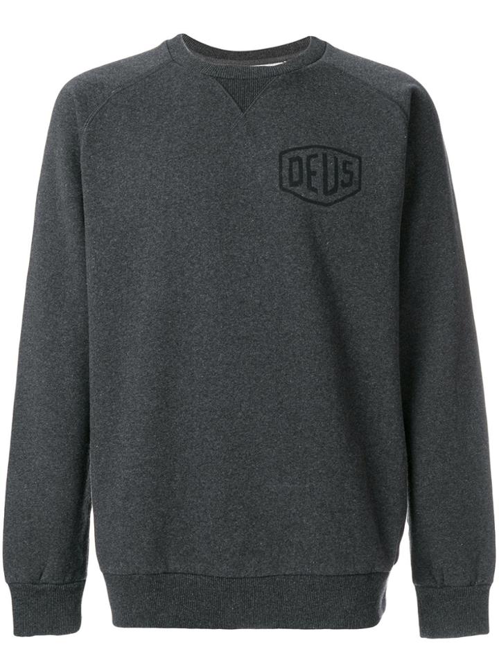 Deus Ex Machina Oversized Logo Sweatshirt - Grey