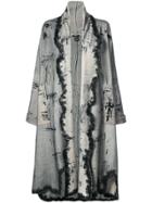 Avant Toi Overdyed Cardi-coat - Grey