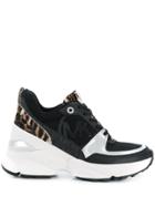 Michael Michael Kors Panelled Wedge Sneakers - Black