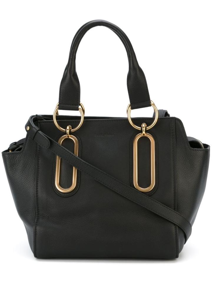 See By Chloé 'paige' Tote, Women's, Black, Leather/cotton