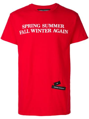 Tigran Avetisyan By Pavel An Slogan T-shirt - Red