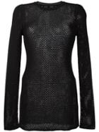 Proenza Schouler Mesh Jumper, Women's, Size: Medium, Black, Viscose/polyester