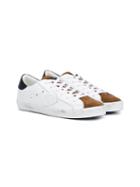 Philippe Model Kids Contrast Toe-cap Sneakers - White