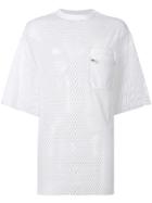 David Catalan Oversized Net T-shirt - White
