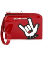 Dsquared2 Punk Patch Purse, Women's, Red, Patent Leather/leather