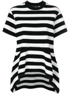 Proenza Schouler Fine Knit Striped T-shirt - Black