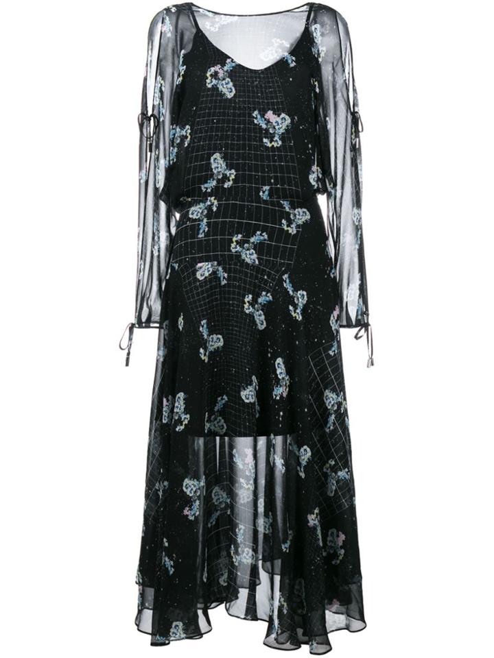 Preen By Thornton Bregazzi Constellation Print Dress - Black