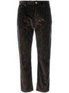 Mm6 Maison Margiela Straight Cropped Trousers - Brown