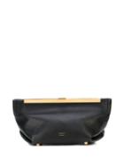 Khaite The Envelope Pleat Clutch Bag - Black