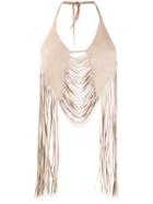 Caravana Fringed Top - Neutrals