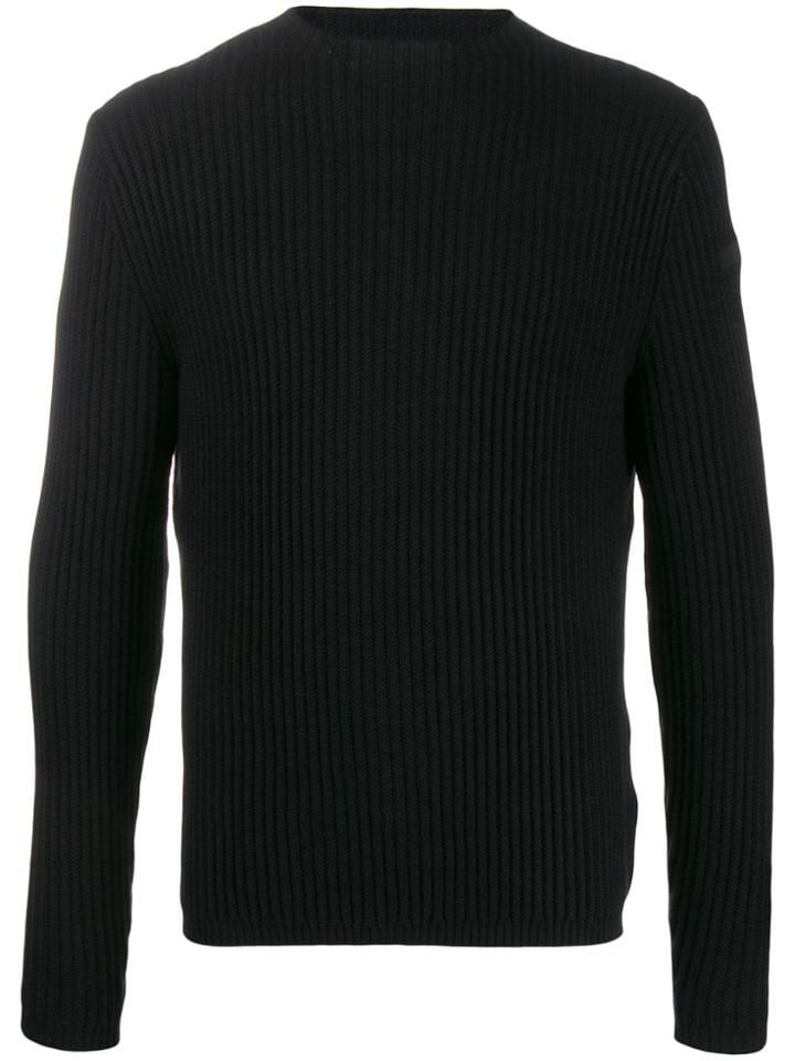 Rrd Ribbed Knit Jumper - Black