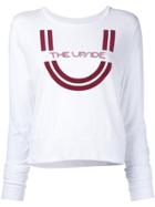 The Upside Longsleeved Logo Print T-shirt - White