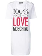 Love Moschino Made With Love T-shirt Dress - White