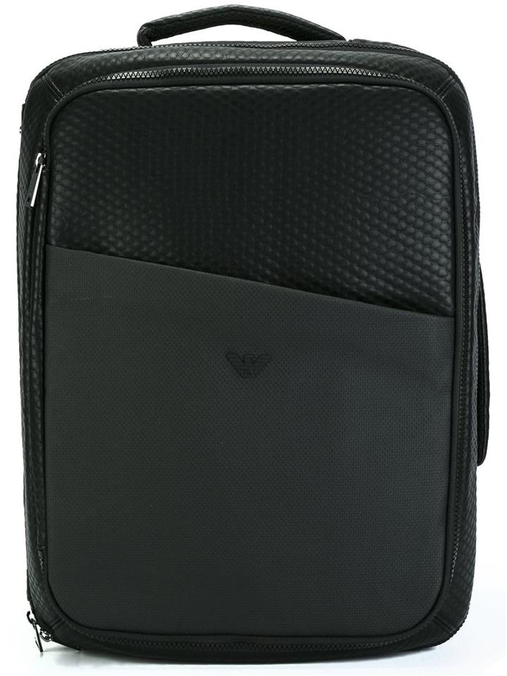 Armani Jeans Textured Logo Backpack