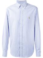 Polo Ralph Lauren Striped Oxford Shirt, Men's, Size: Small, Blue, Cotton/spandex/elastane