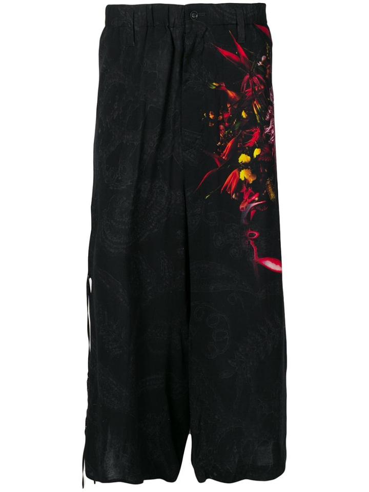 Yohji Yamamoto Gather String Loose Trousers - Black