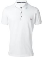 Fay Embroidered Logo Polo Shirt, Men's, Size: Xxxl, White, Cotton/spandex/elastane