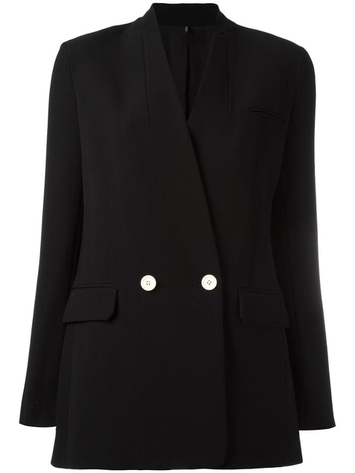 Helmut Lang No Lapel Blazer - Black