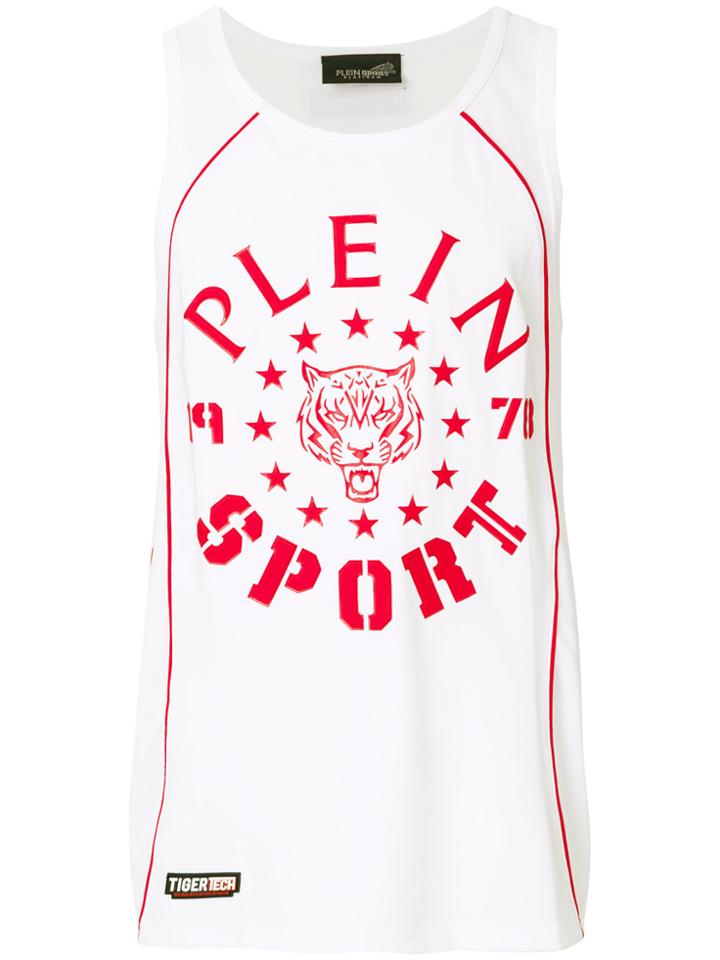 Plein Sport Printed Tank Top - White