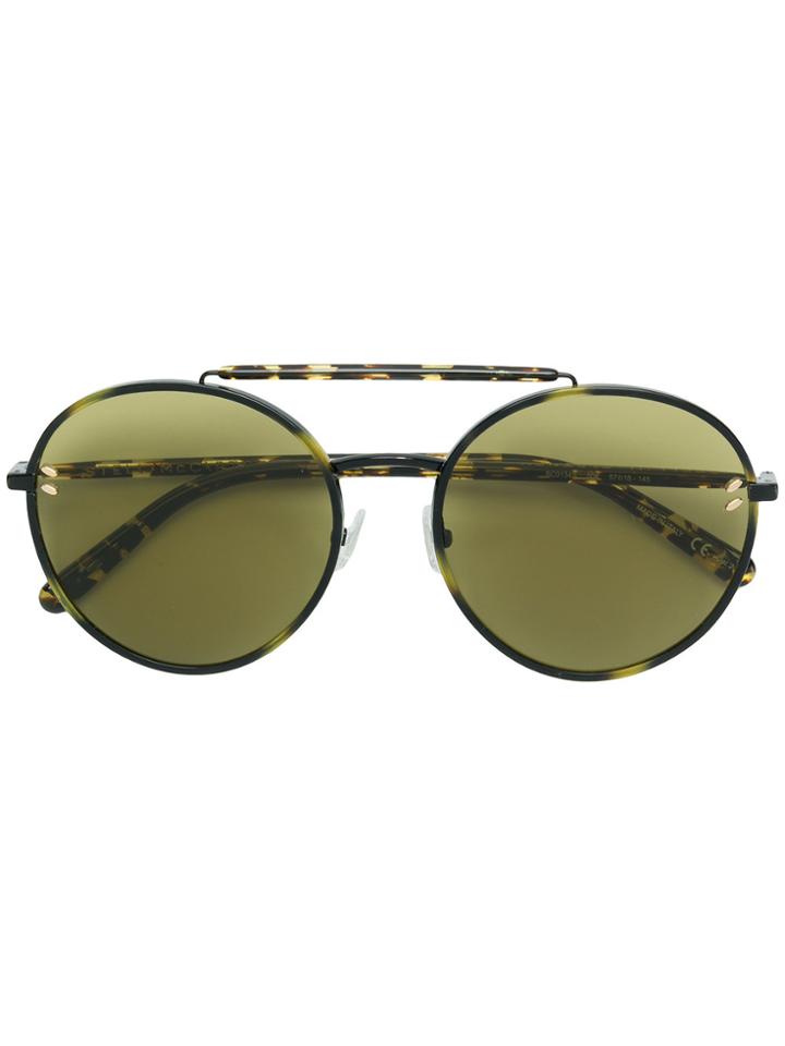 Stella Mccartney Eyewear Round Aviator Sunglasses - Brown