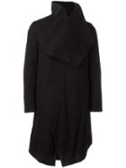Julius Dislocated Button Coat, Men's, Size: 1, Black, Cotton/polyurethane/cupro/polyester